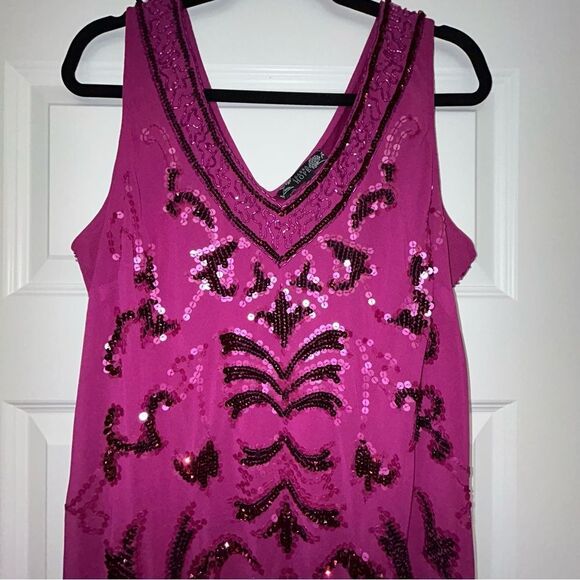 JOANNA HOPE Embellished Sequins Sleeveless Maxi Gown Dress - Picture 8 of 14